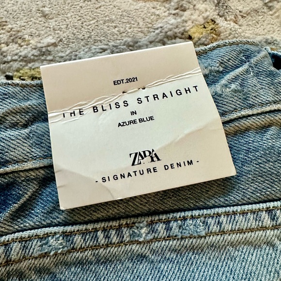Zara Bliss Straight Jeans in Azure Blue - Picture 5 of 7